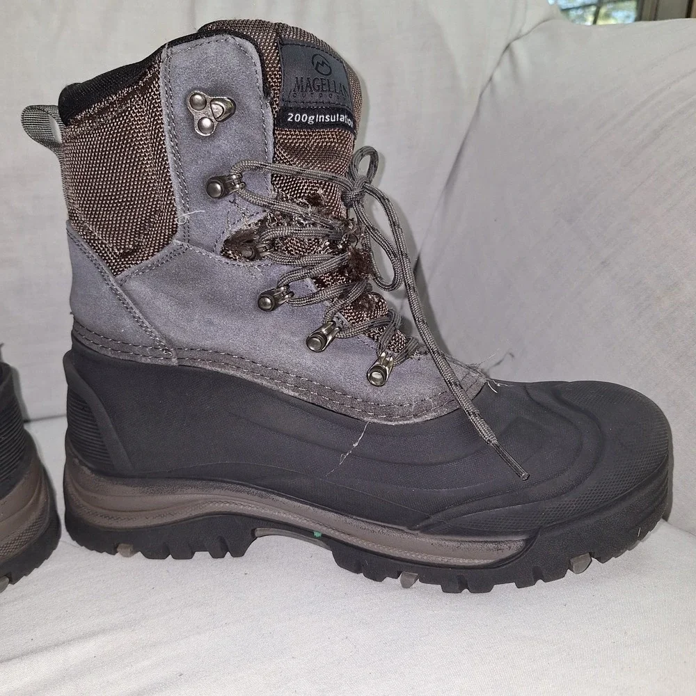 Magellan Outdoors PAC Boot II 177852 Men's Size 10 D Waterproof Insulated Gray